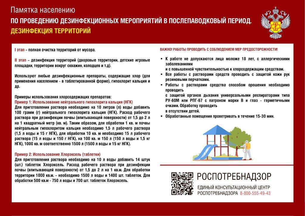 Дезинфекция территорий