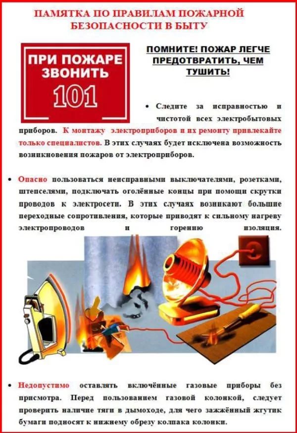 правила пожарной безопасности в быту 2